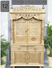 Load image into Gallery viewer, Handcrafted Wooden Temple | Pooja Mandir for Home