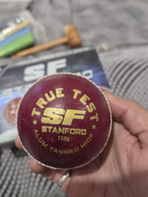 Load image into Gallery viewer, Cricket Leather Ball Red