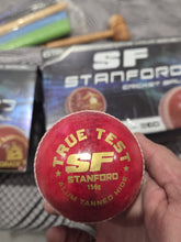Load image into Gallery viewer, Cricket Leather Ball Red