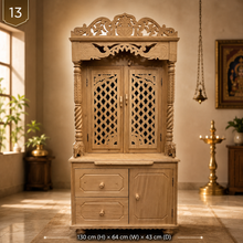Load image into Gallery viewer, Handcrafted Wooden Temple | Pooja Mandir for Home