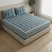 Load image into Gallery viewer, King Size Fitted Sheet Cotton