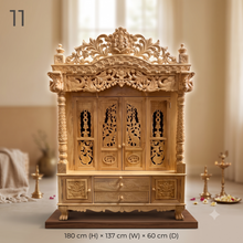 Load image into Gallery viewer, Handcrafted Wooden Temple | Pooja Mandir for Home