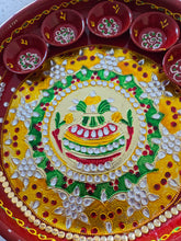 Load image into Gallery viewer, Decorative Pooja Thali ( Red )