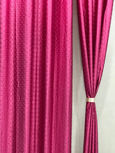 Load image into Gallery viewer, Plain knitted Curtains 240cm by 213cm (pair)