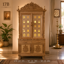 Load image into Gallery viewer, Handcrafted Wooden Temple | Pooja Mandir for Home
