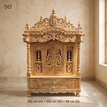 Load image into Gallery viewer, Handcrafted Wooden Temple | Pooja Mandir for Home
