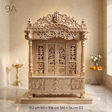 Load image into Gallery viewer, Handcrafted Wooden Temple | Pooja Mandir for Home
