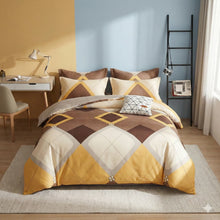 Load image into Gallery viewer, 4 pieces King size Comforter set "Summer"
